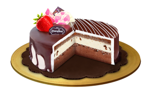 Raisin Truffle Ice Cream Cake